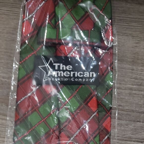 The American neck tie Co. christmas tie red and green - Picture 3 of 3